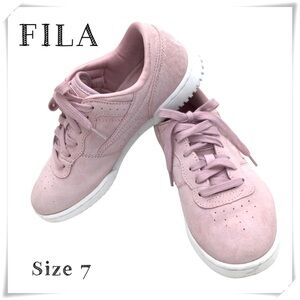 FILA Original Premium Suede Fitness Tennis Shoes in Pink Size 7 7 5VF80164-661
